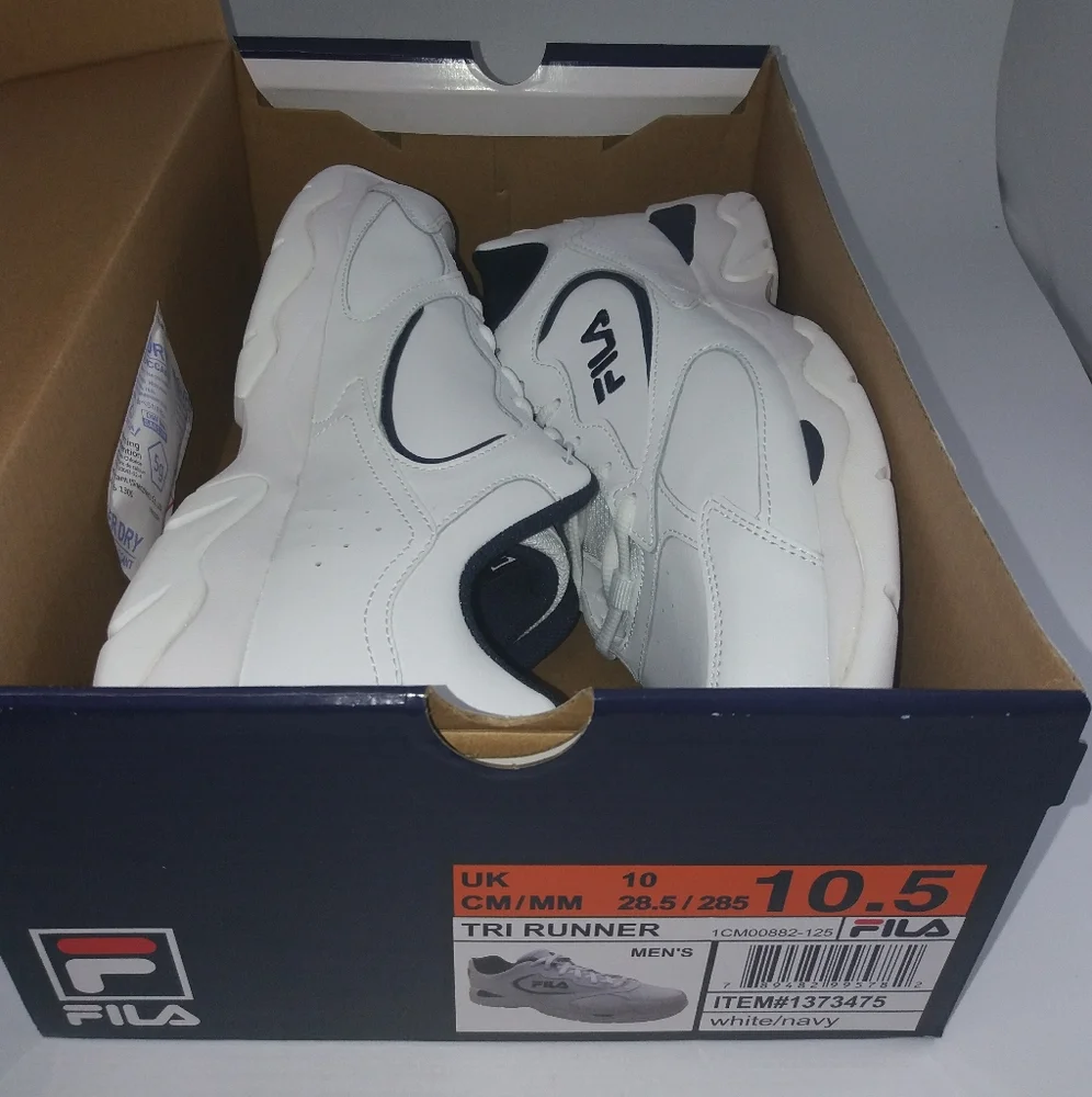 Fila Men's LeatherTre Runner Shoe US 10.5